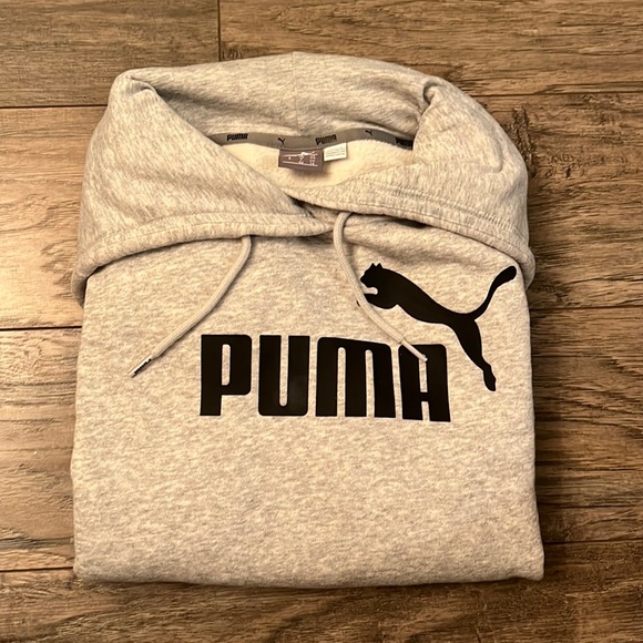 Puma light grey hoodie - Picture 1 of 4